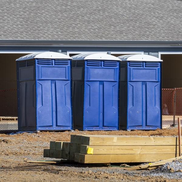 what is the maximum capacity for a single portable restroom in Cardwell MO